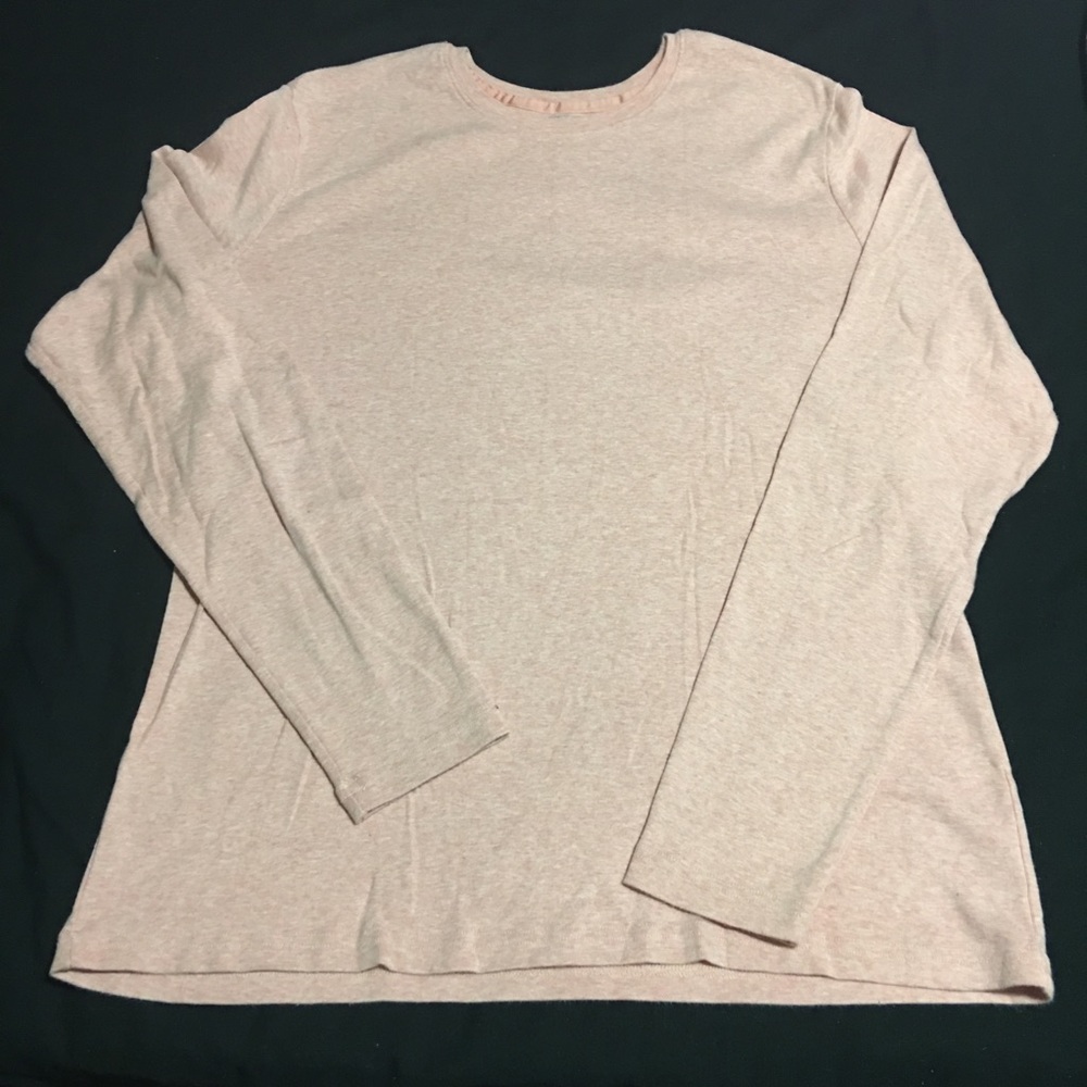 Peach light weight long sleeve T-shirt